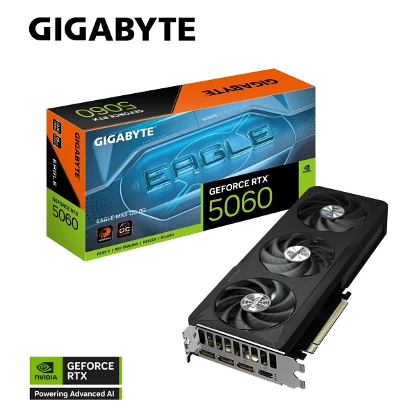 Gigabyte RTX 5060 Eagle Max Oc 8g Gv-N5060eaglemax Oc-8gd 128 Bit Gddr7 8 GB Ekran Kartı - Görsel 3