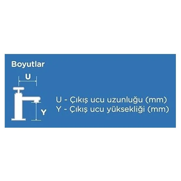 E.C.A. Niobe 102188054 Kuğu Lavabo Bataryası - Görsel 5