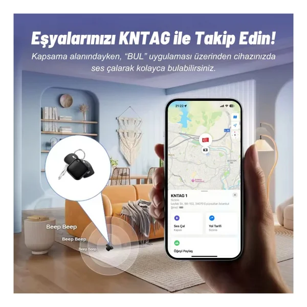Knmaster Kntag 1 Akıllı Takip Cihazı - Görsel 4