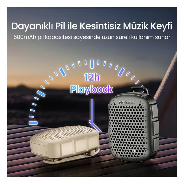 Nowgo Lava Clip Bluetooth Hoparlör - Görsel 10