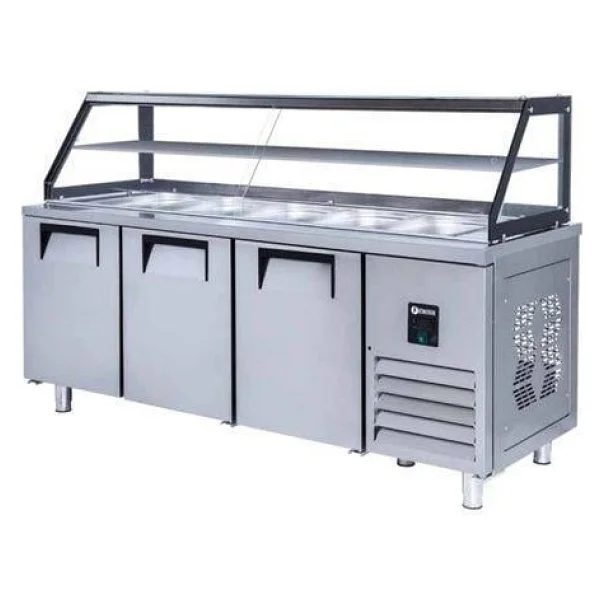 Iceinox Servis Buzdolabı 515 Lt 3 Kapılı Camlı - Görsel 4