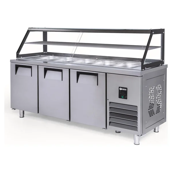 Iceinox Servis Buzdolabı 515 Lt 3 Kapılı Camlı - Görsel 5