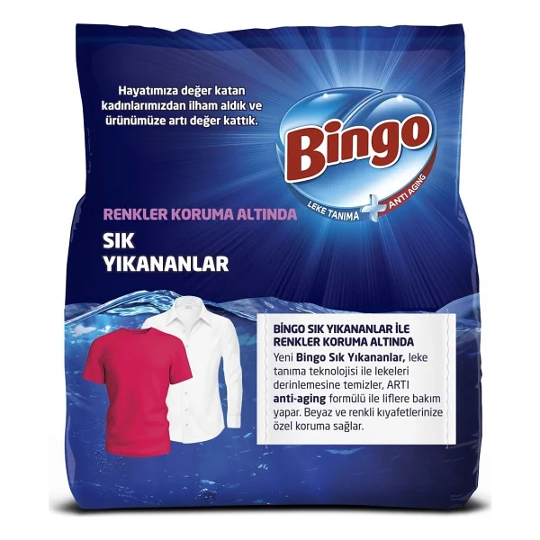 Bingo Matik Sık Yıkananlar Beyazlar Ve Renkliler İçin 9 Kg Toz Deterjan - Görsel 3