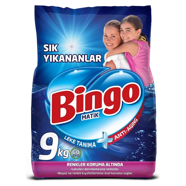 Bingo Matik Sık Yıkananlar Beyazlar Ve Renkliler İçin 9 Kg Toz Deterjan - Görsel 7