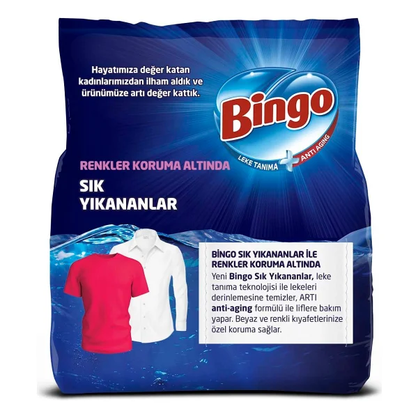 Bingo Matik Sık Yıkananlar Beyazlar Ve Renkliler İçin 9 Kg Toz Deterjan - Görsel 8