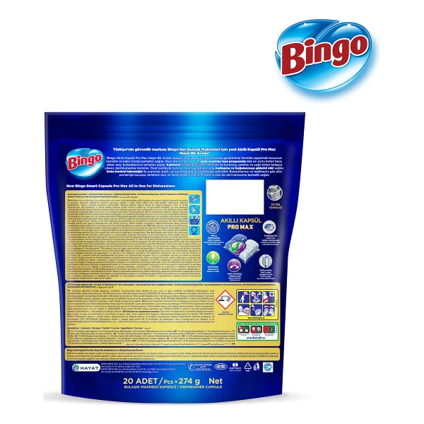 Bingo Akıllı Kapsül Pro Max Bulaşık Makinesi Tableti 20'li - Görsel 8