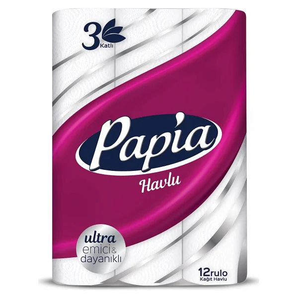 Papia 3 Katlı 12'li Kağıt Havlu - Görsel 6