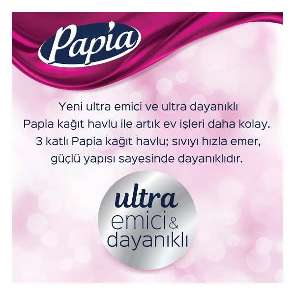 Papia 3 Katlı 12'li Kağıt Havlu - Görsel 8