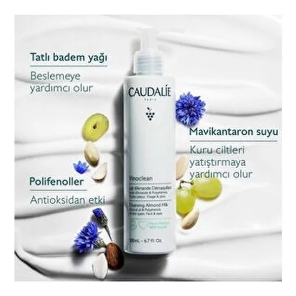 Caudalie Vinoclean Badem Yağlı 100 Ml Yüz Temizleme Sütü - Görsel 3