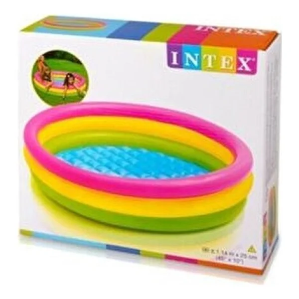 Intex 57412 Sunset 114x25 Cm Yuvarlak Çocuk Havuzu - Görsel 7