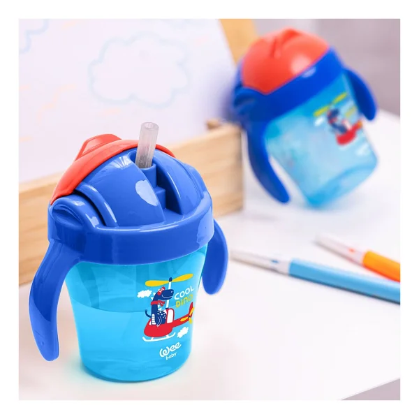 Wee Baby Pipetli Bardak 200 Ml - Mavi - Görsel 3
