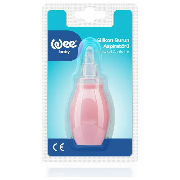 Wee Baby Silikon Burun Aspiratörü Pembe - Görsel 7