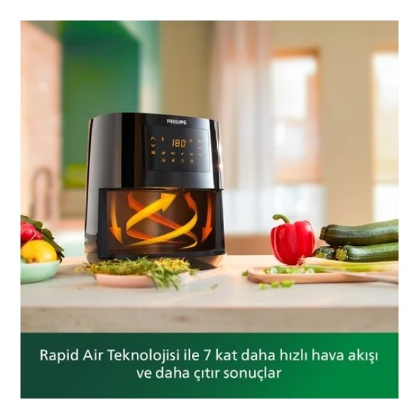 Philips Airfryer 3000 Serisi Hd9252/90 Essential L 4.1 Lt Yağsız Fritöz - Görsel 8