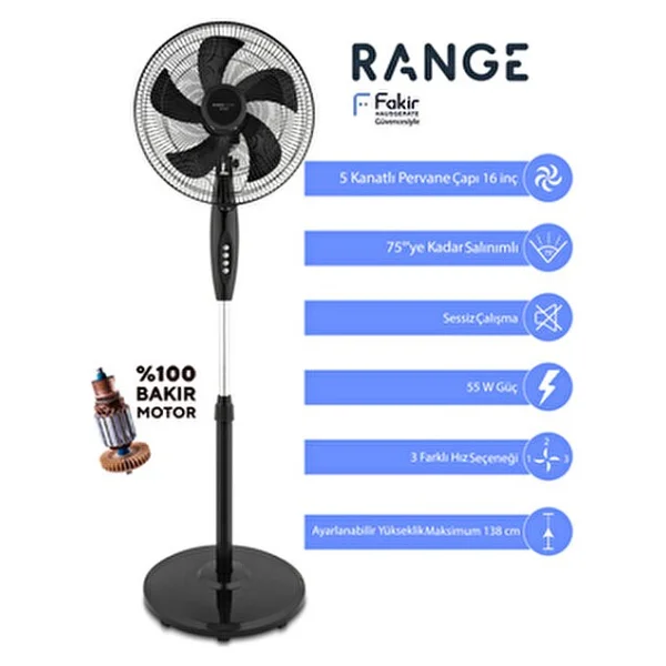 Range Sf 1655 Cooling Ayaklı Vantilatör - Görsel 3