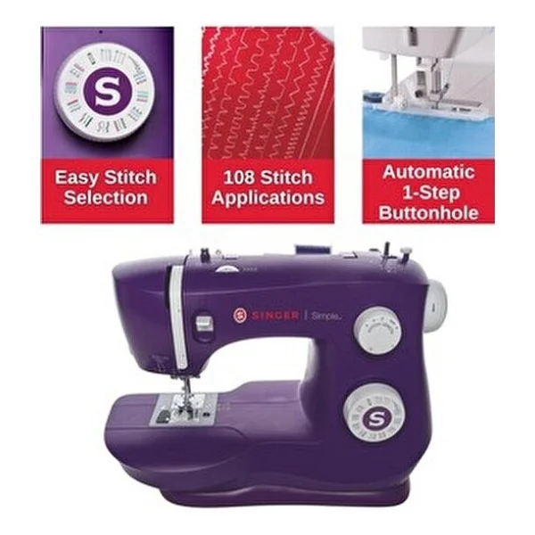 Singer 3337 Fashion Mate Mor Dikiş Makinesi - Görsel 6