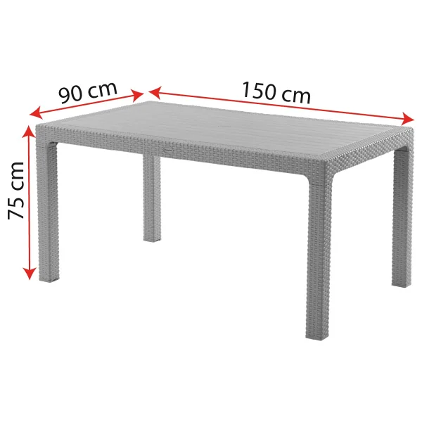 Evdemo Side 6 Kişilik Rattan Cappuccino Bahçe & Balkon Takımı - Görsel 4
