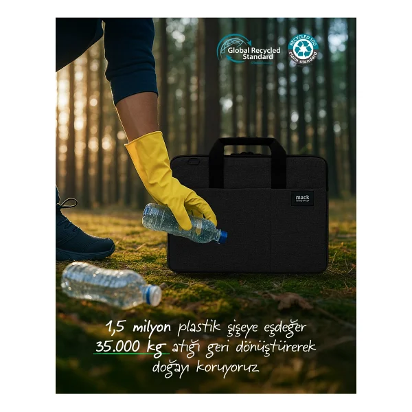 Mack City Fit Eco Mcc-701 Siyah 14.1" Laptop Çantası - Görsel 7