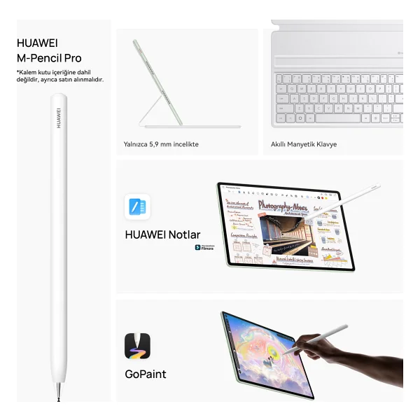 Huawei Matepad 12 X 2025 12" Papermatte Edition 256 GB Klavyeli Tablet - Görsel 4