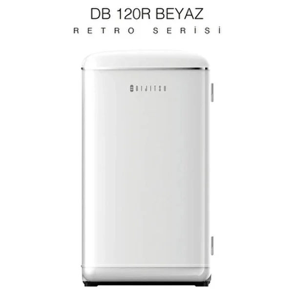 Dijitsu Db120rwh Retro Beyaz Mini Buzdolabı - Görsel 2