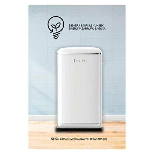Dijitsu Db120rwh Retro Beyaz Mini Buzdolabı - Görsel 5
