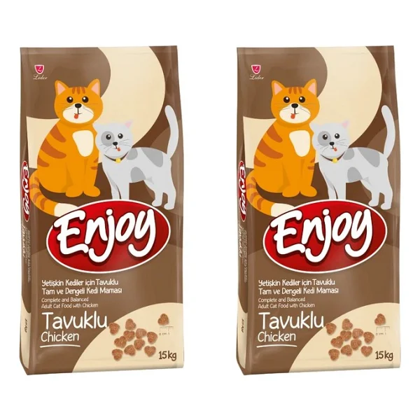 Enjoy Tavuklu 15 Kg 2'li Yetişkin Kedi Maması - Görsel 3