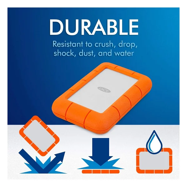 Lacie Stfr5000800 USB 3.1 2.5" 5 TB Harici Harddisk - Görsel 4