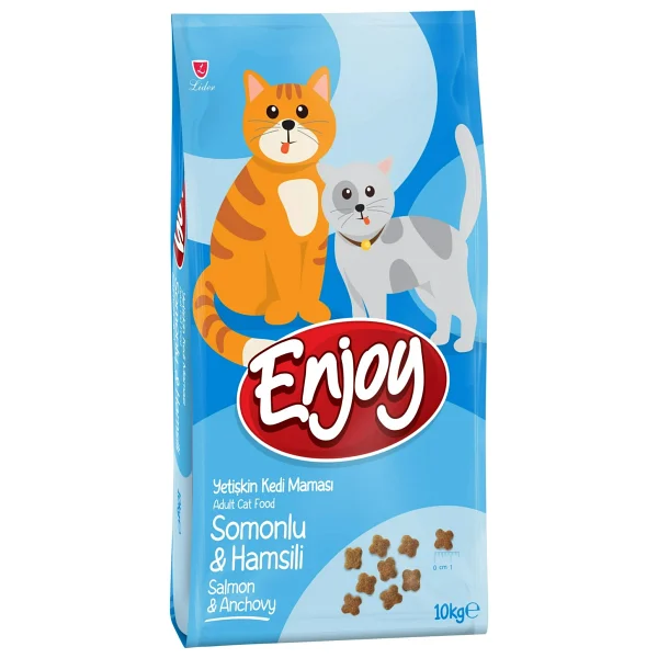 Enjoy Somonlu Ve Hamsili 10 Kg Yetişkin Kedi Maması - Görsel 4