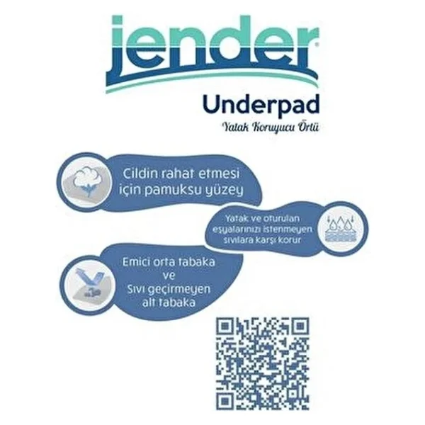 Jender 60cm X 90cm 30'lu Yatak Koruyucu Örtü - Görsel 4
