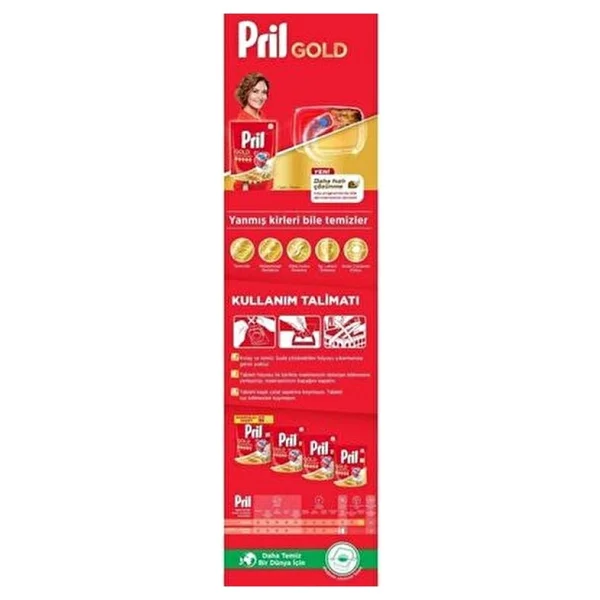 Pril Gold Bulaşık Makinesi Tableti 70'li - Görsel 7