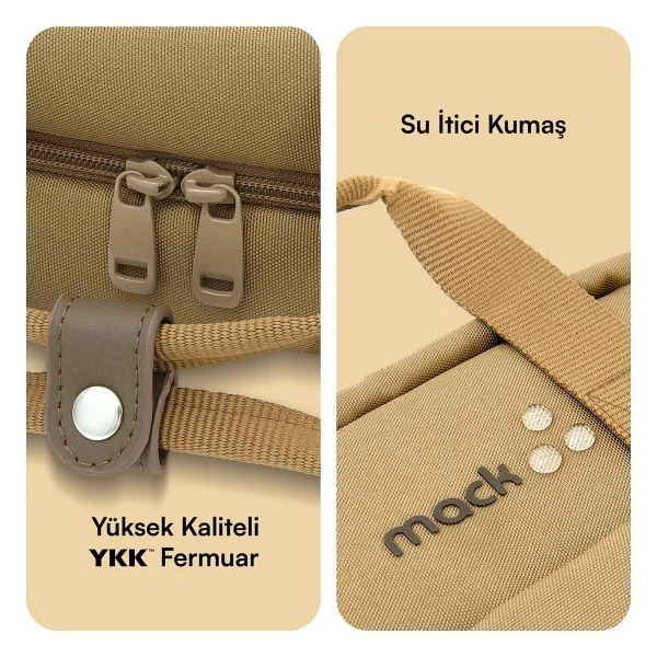 Mack Nova Eco Mce-1523 Bej 15.6" Laptop Sırt Çantası - Görsel 6