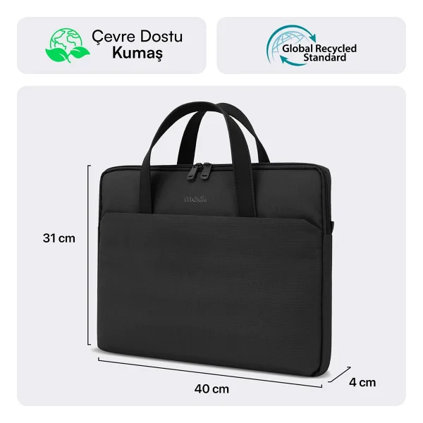 Mack Nova Eco Mce-1511 Siyah 15.6" Laptop Çantası - Görsel 2