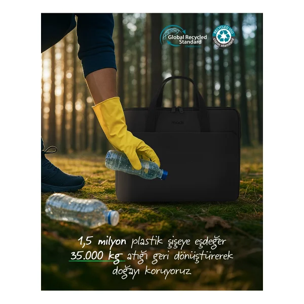 Mack Nova Eco Mce-1511 Siyah 15.6" Laptop Çantası - Görsel 7