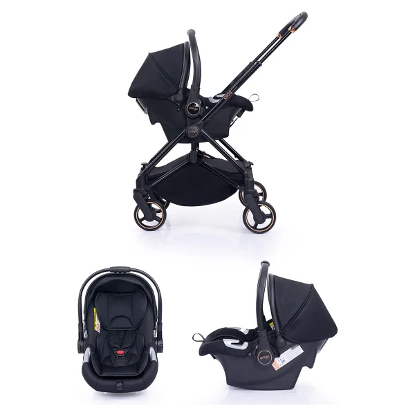 Prego 2099 Mios Premium Siyah Travel Sistem Bebek Arabası - Görsel 3