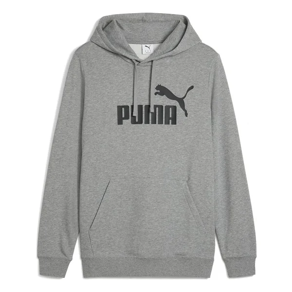 Puma Essentials No.1 Logo 682572-03 Kapüşonlu Gri Erkek Sweatshirt - Görsel 3