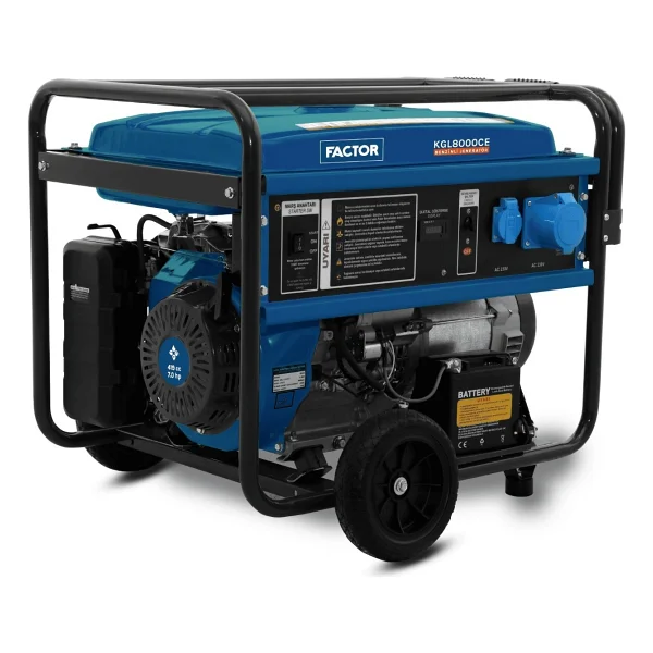 Factor Kgl8000ce 8.1 Kva İpli/Marşlı Benzinli Jeneratör - Görsel 2