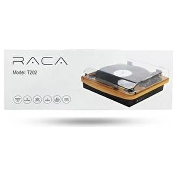 Raca T202 USB-BT 3.5 Mm Müzik Kutusu Ahşap Pikap Kahverengi - Görsel 7