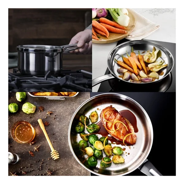 Tefal Duetto 8 Parça Çelik Tencere Seti - Görsel 10
