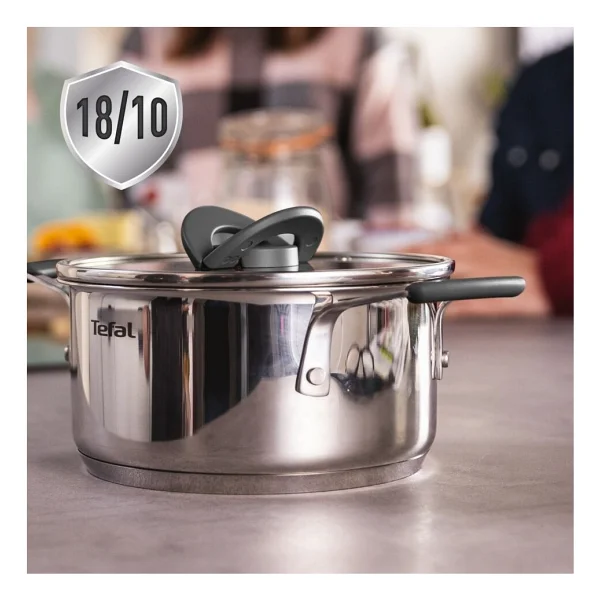 Tefal Optispace 8 Parça Çelik Tencere Seti - Görsel 3