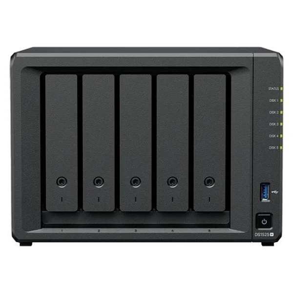 Synology Ds1525 Plus Ryzen V1500b 8gb RAM- 5-Diskli Nas Server (Disksiz) - Görsel 6