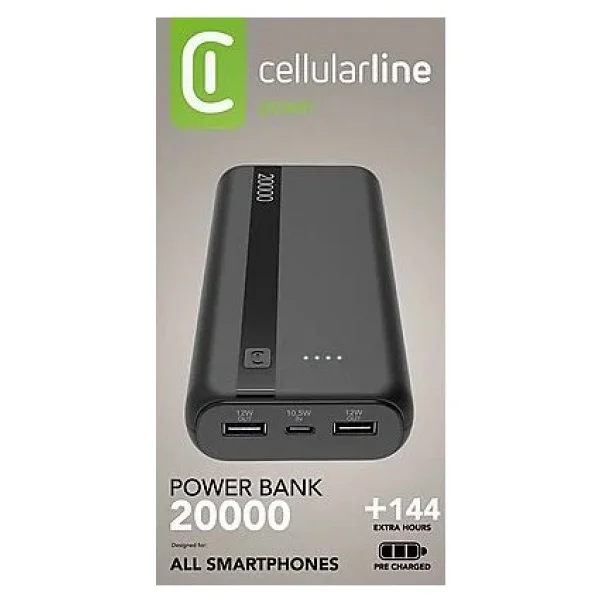 Cellularline Pbentry20000 20000 mAh Hızlı Şarj Powerbank - Görsel 2