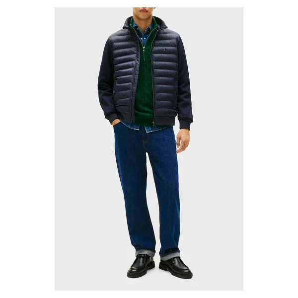 Tommy Hilfiger Kapitoneli Pamuklu Regular Fit Dik Yaka Ceket Erkek Ceket Mw0mw41329 Dw5 - Lacivert - Görsel 3