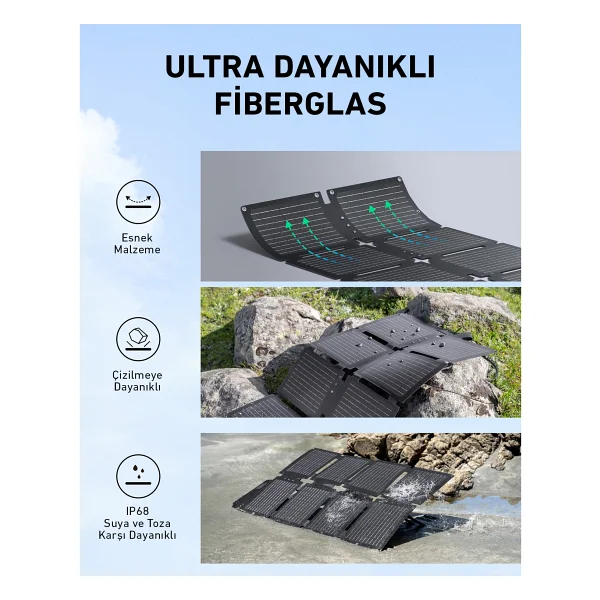 Anker Solix B1728 C300x D/C Güç Kaynağı + Ps60 Taşınabilir Güneş Enerji Sistemi - Görsel 4