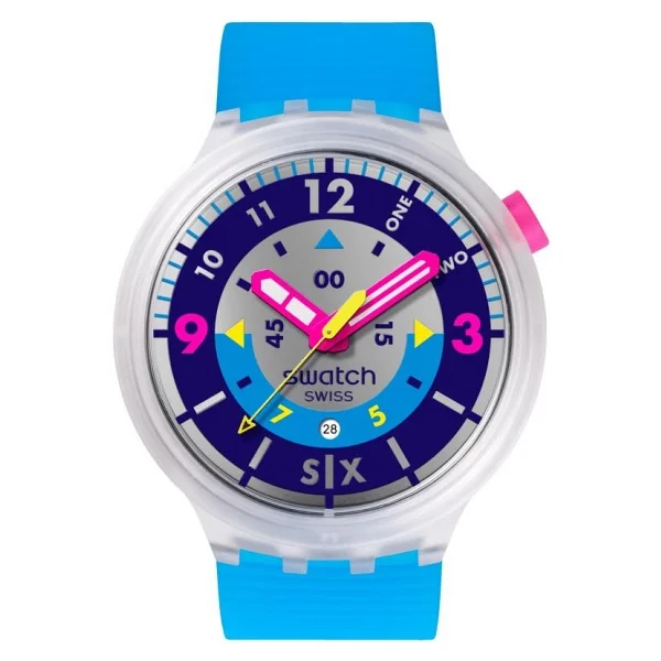 Swatch Neon Hielo Sb01k400 Kol Saati - Görsel 3