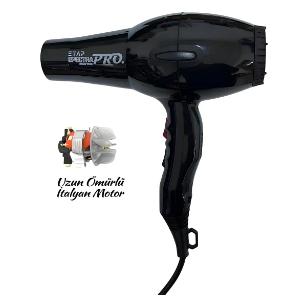 Etap Spectra Pro Siyah 2500 W Saç Kurutma Makinesi - Görsel 5
