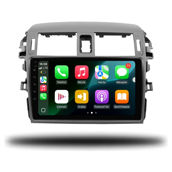 Carplayer Toyota Corolla 2007-2012 Uyumlu Android Multimedya 4gb RAM 32gb Hafıza - Görsel 3