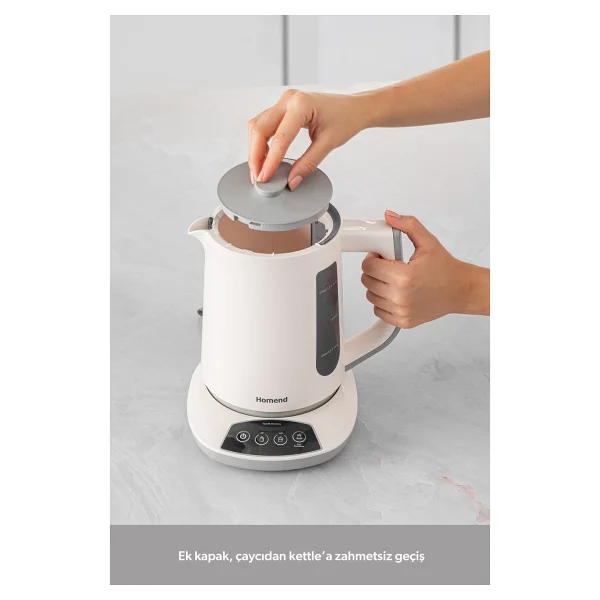 Homend Royaltea 1757H 1700 W Cam Demlikli Çay Makinesi - Görsel 3