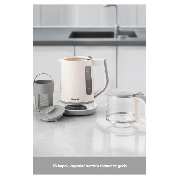 Homend Royaltea 1757H 1700 W Cam Demlikli Çay Makinesi - Görsel 4