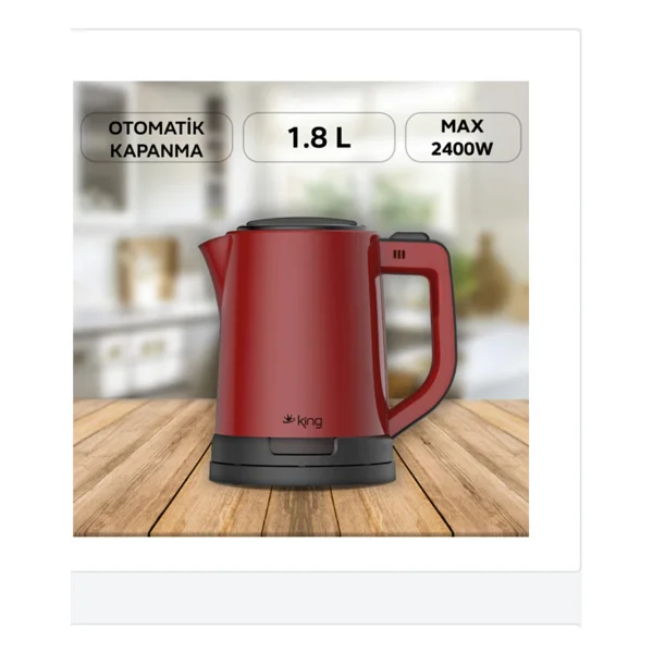 King Ksı1003 Pro 2400 W 1.8 Lt Kettle - Görsel 3