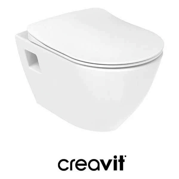 Creavit Terra Tp325 Beyaz Asma Klozet + Duck Yavaş Kapanan Kapak - Görsel 5