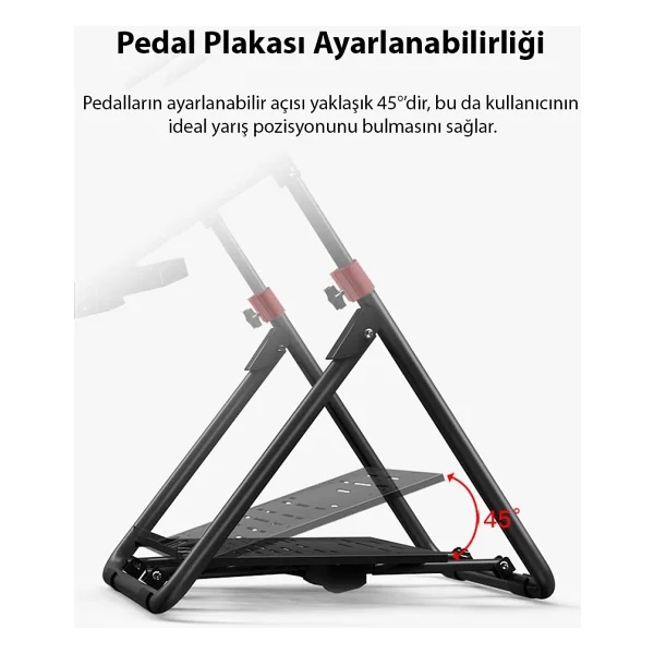 A9 Yarış Direksiyonu Standı (G25/G27/G29/G920/G923) Uyumlu Pxn-V10/V900 Destekli,Katlanabilir - Görsel 4